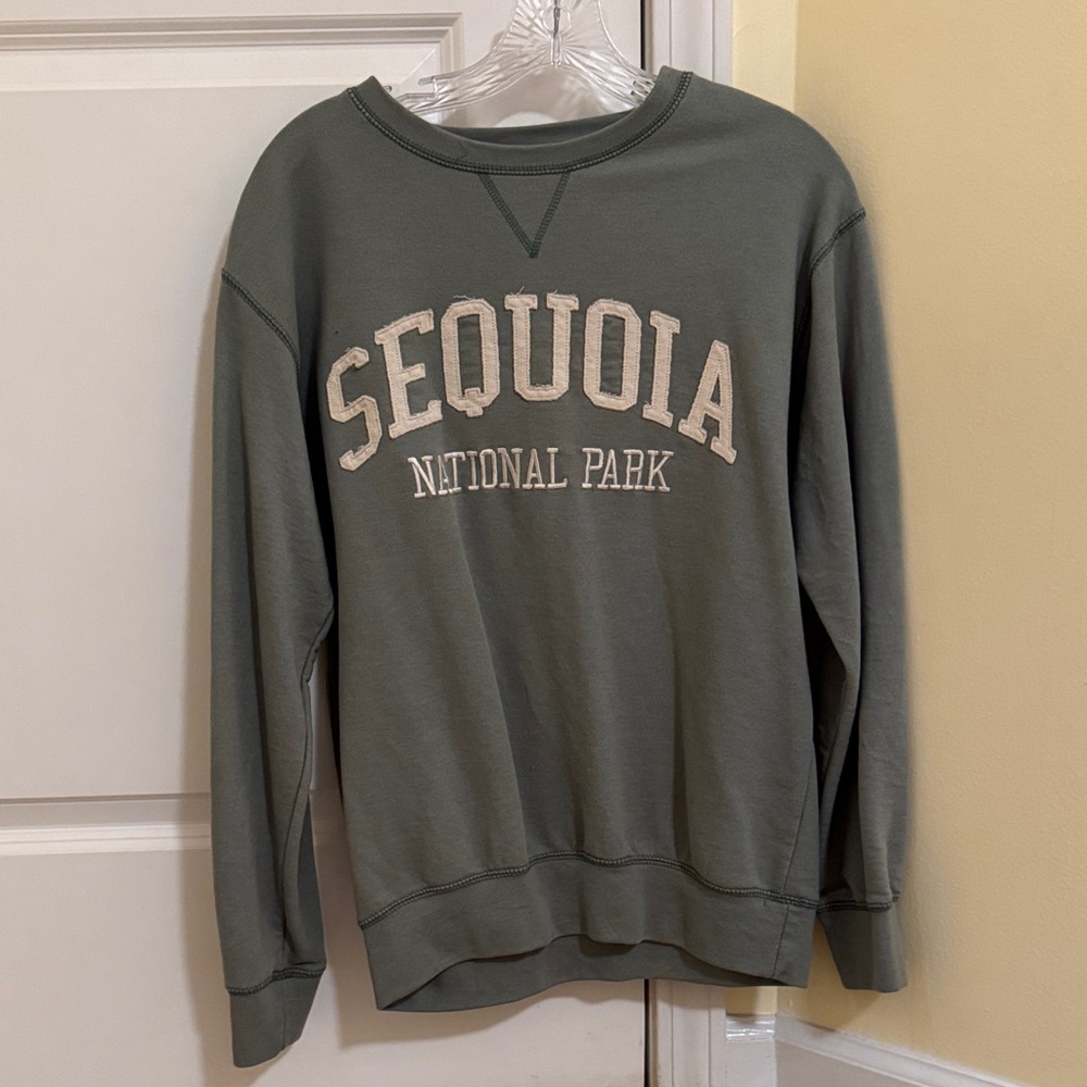 Sequoia National Park Crewneck Sweater - Olive